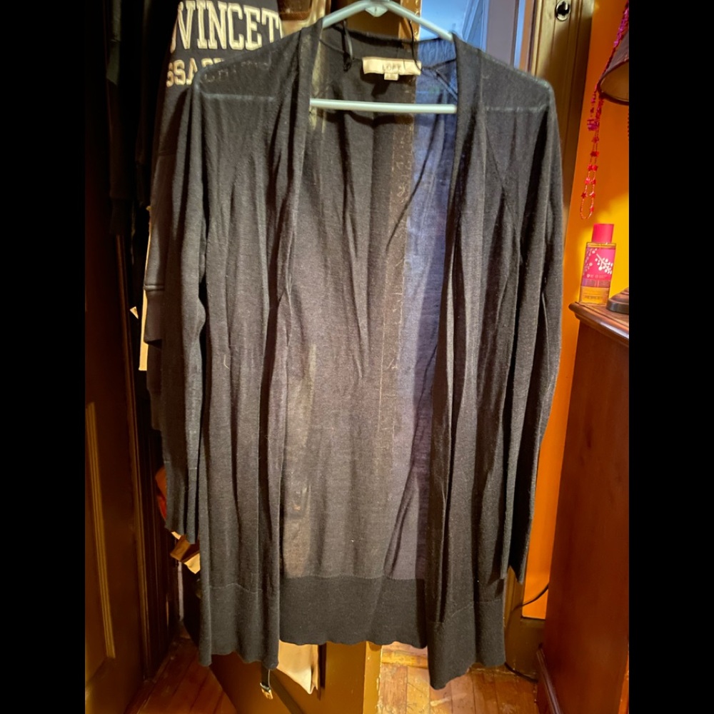 Classy Soft Sheer Navy Blue Cardigan